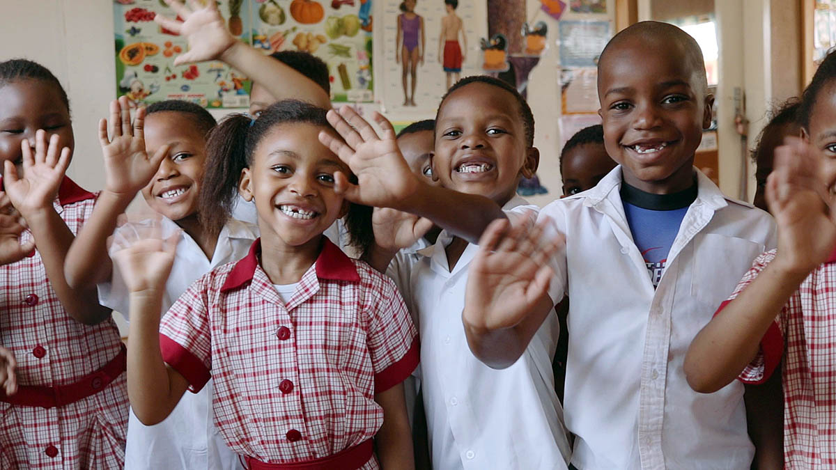 KCA students waving